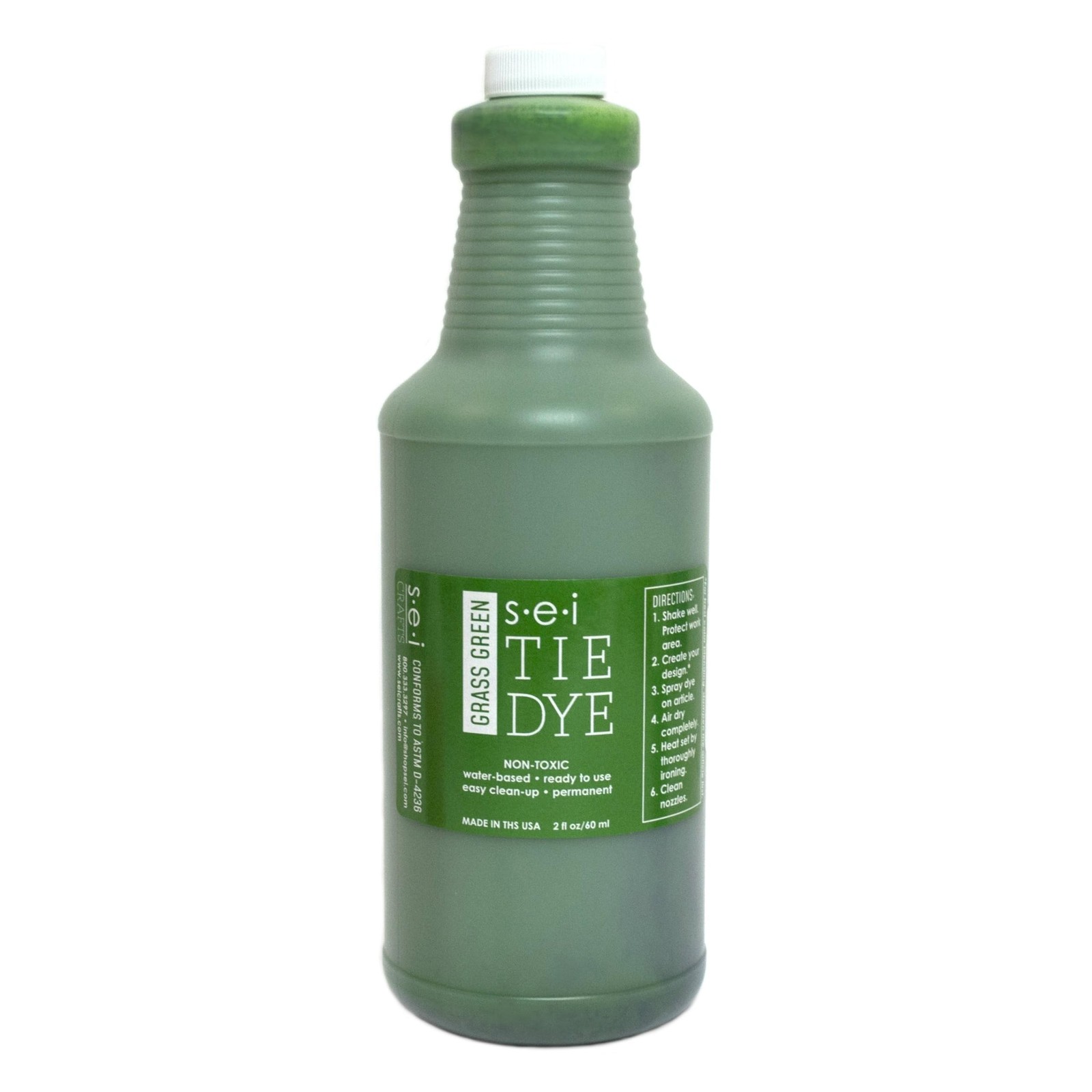 SEI Grass Green Tie Dye Kit, Fabric Dye for Large Groups – 1 Quart (32 oz)