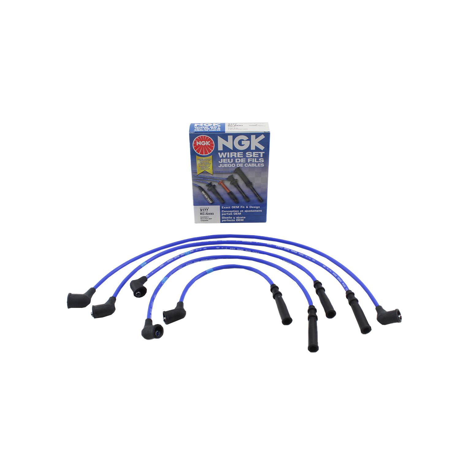 OE Connectors Spark Plug Wire Set NGK 9177 For Nissan Axxess D21 Pickup Stanza