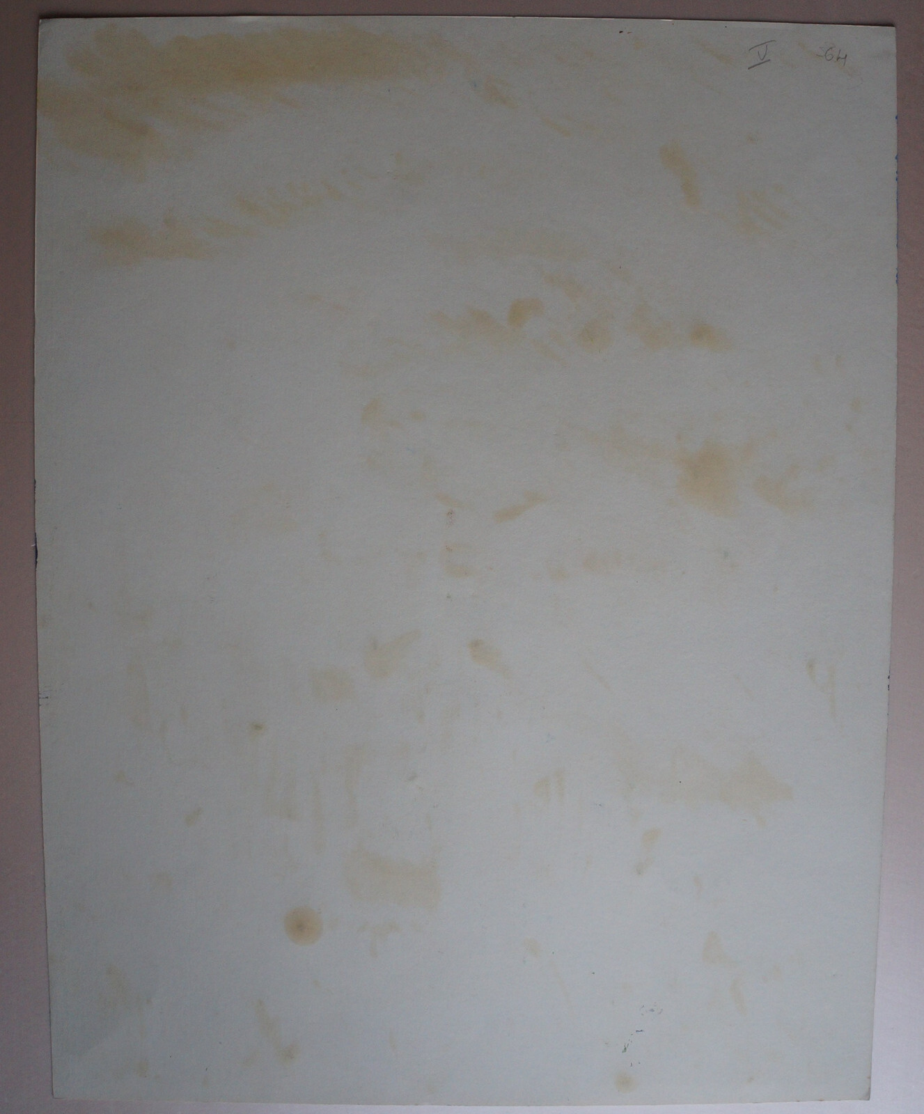 Drawing Gouache Landscape Signed Robert Calix (
