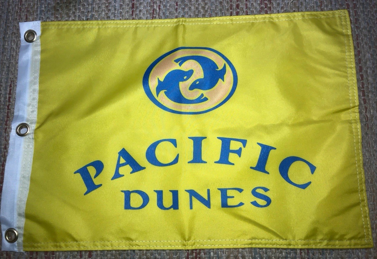 PACIFIC DUNES BANDON TRAIL PGA TOUR PIN FLAG WITH GROMMETS AUTOGRAPHS GOLF