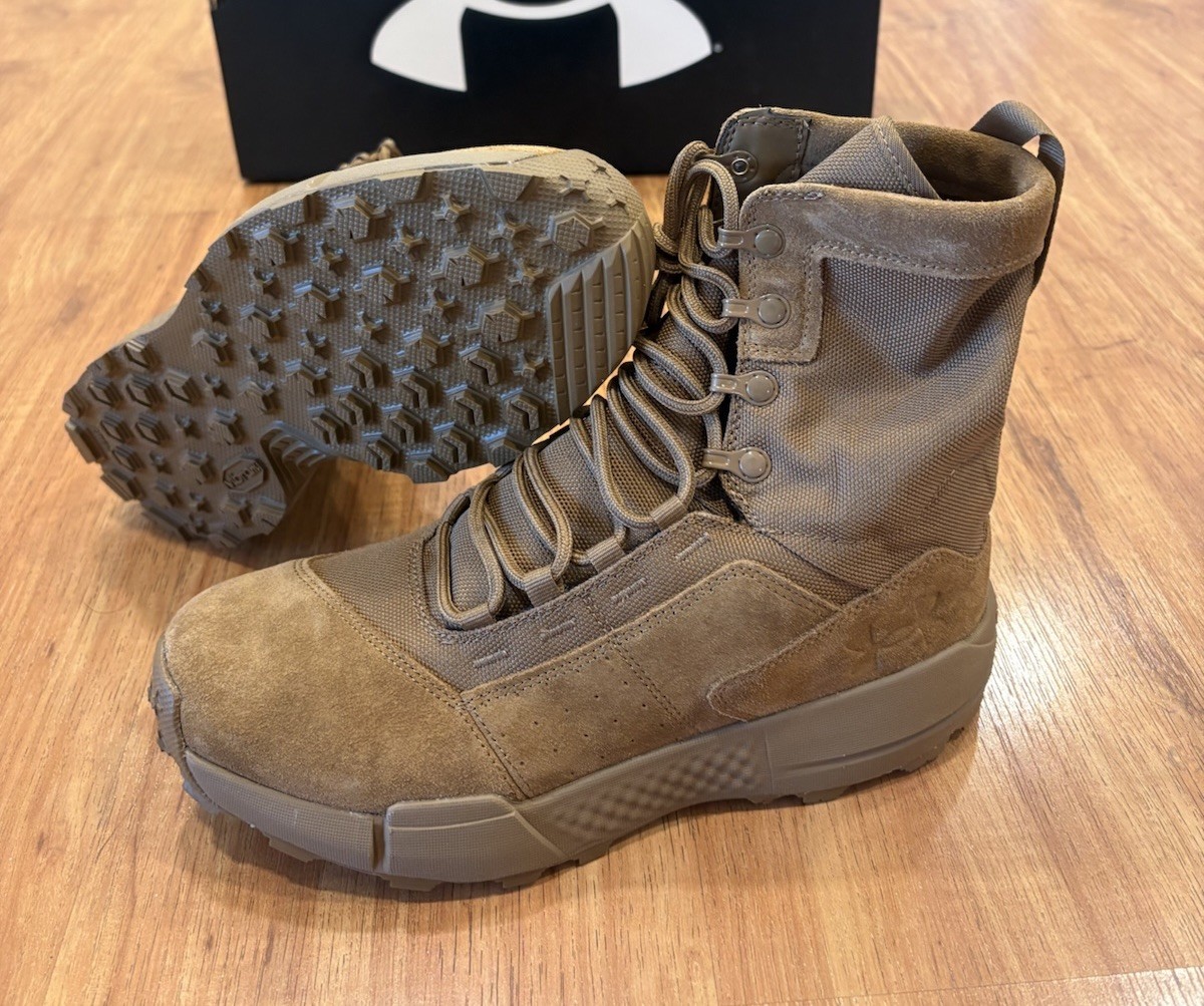 UNDER ARMOUR MEN'S UA CHARGED LOADOUT MILITARY BOOTS 3027385-200 [NEW]  Sz 8 NIB