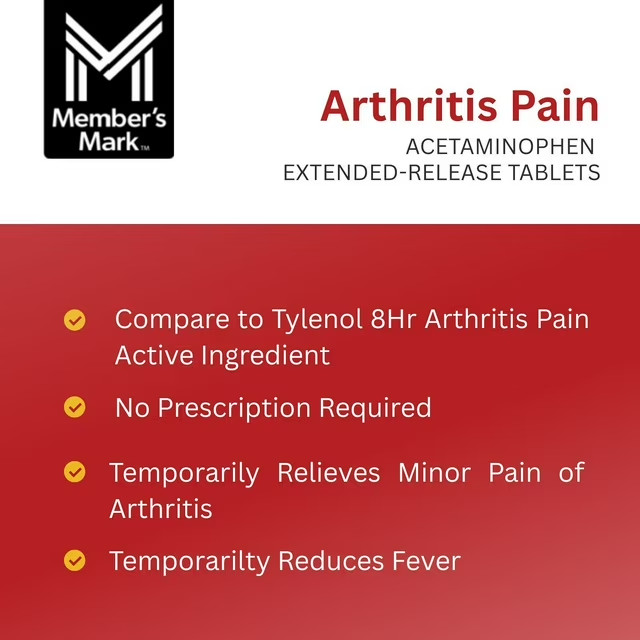 Member's Mark 650 mg Arthritis Pain Tablets (200 ct., 2 pk.) by Members Mark