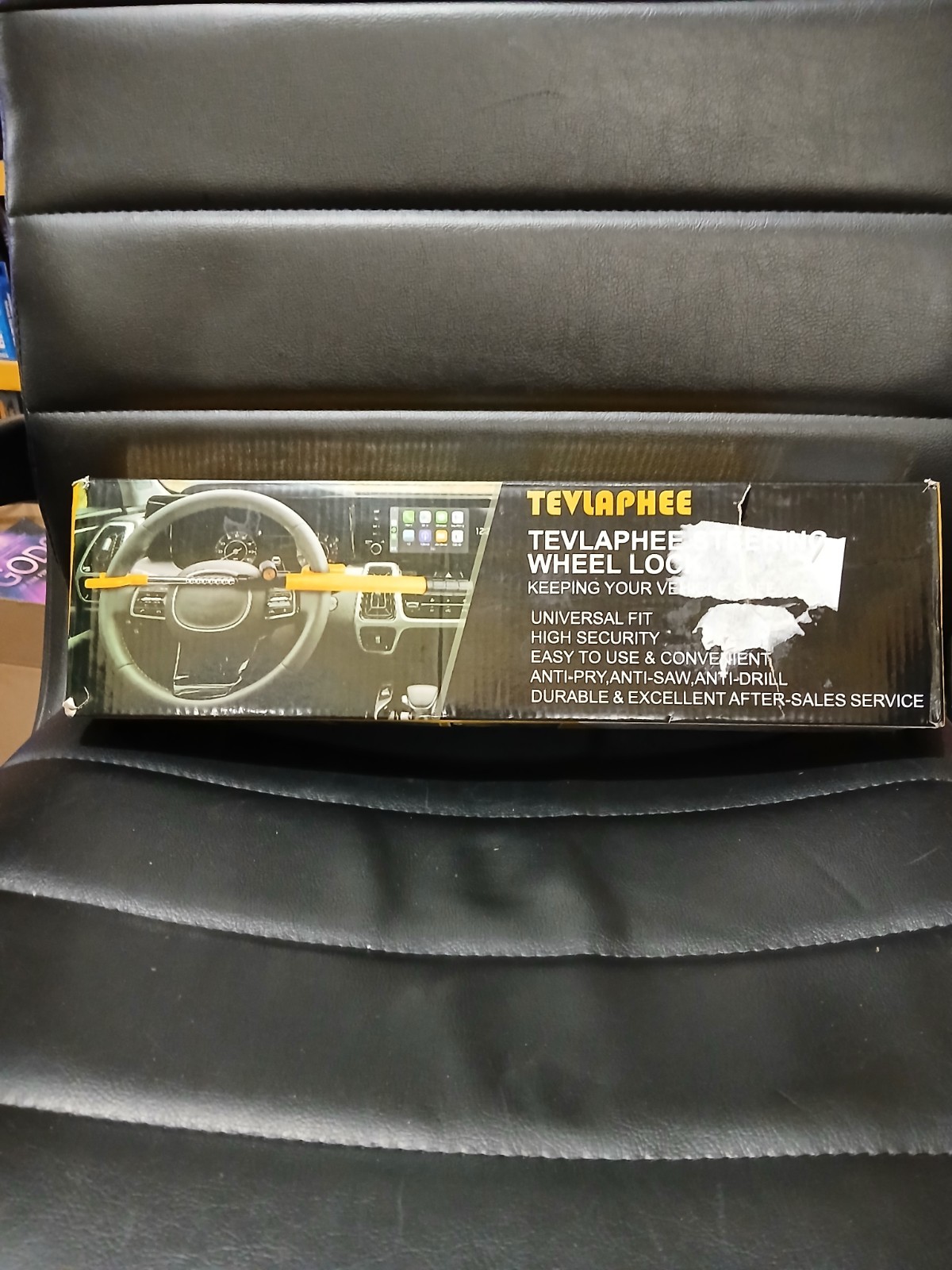 Tevlaphee Steering Wheel Lock Anti Theft Car Device Universal