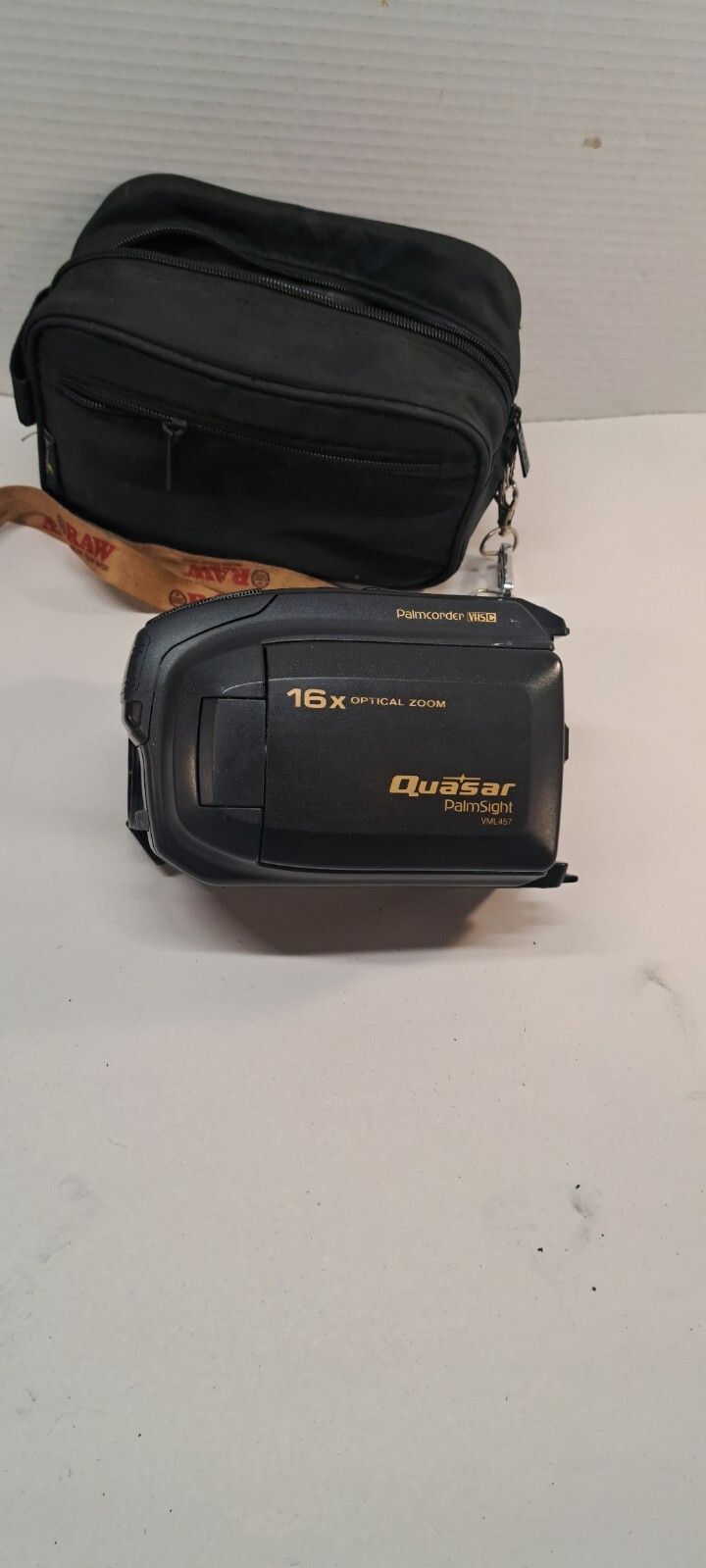 Quasar VML458 Palmcorder VHSC 23x Zoom Lens Video Camera - Untested