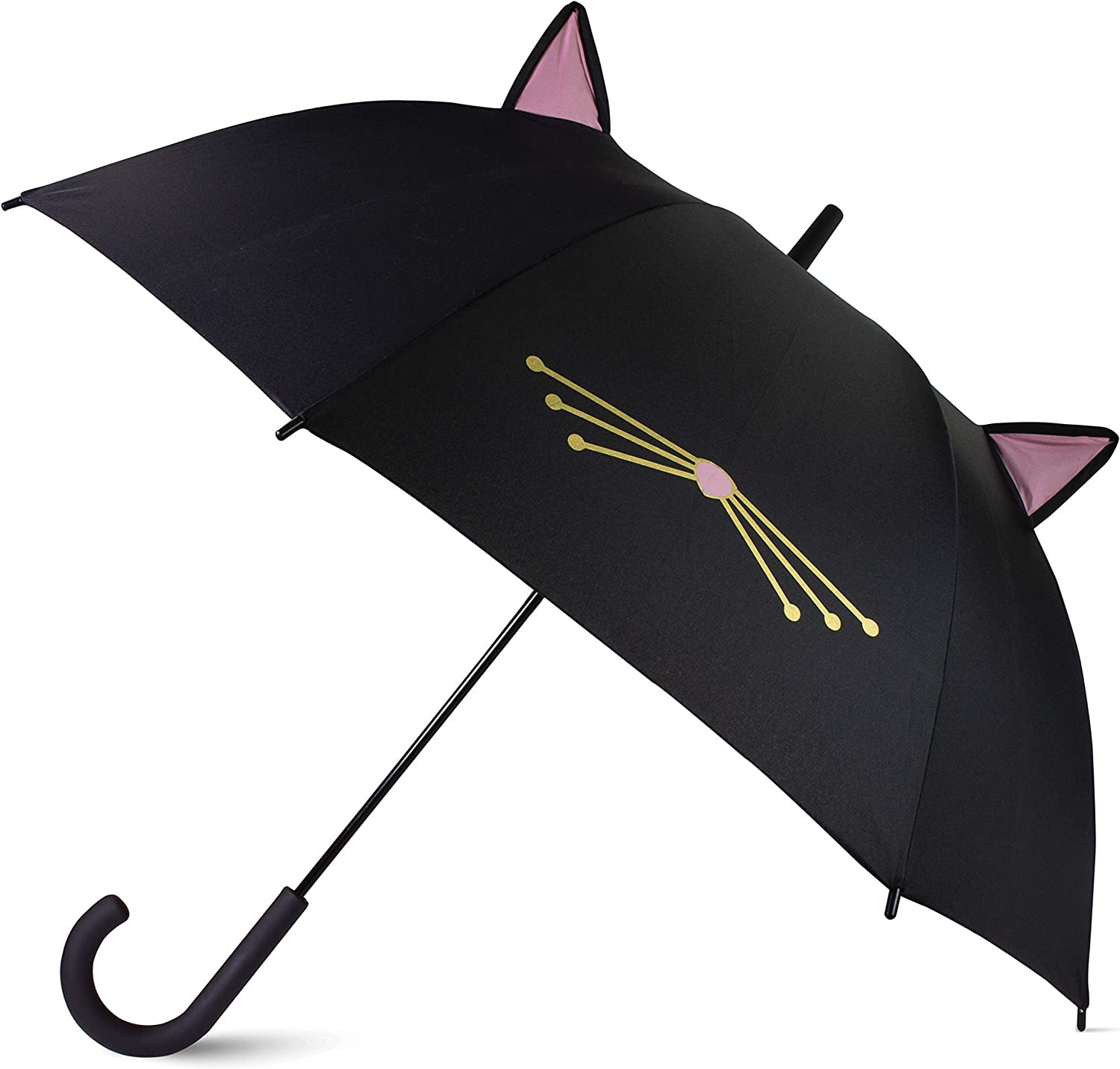 Large Lightweight Travel Umbrella, Black Cat