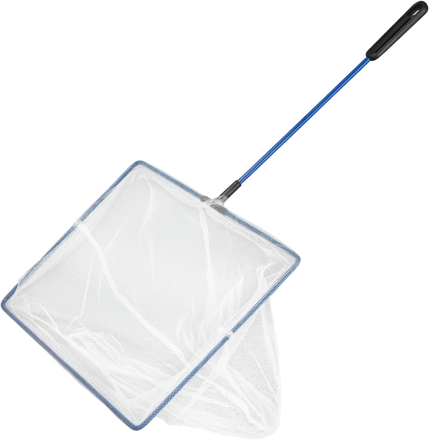 Aquarium Fish Net Small Fish Tank Cleaning Net Food Wastes Skimmer for Small