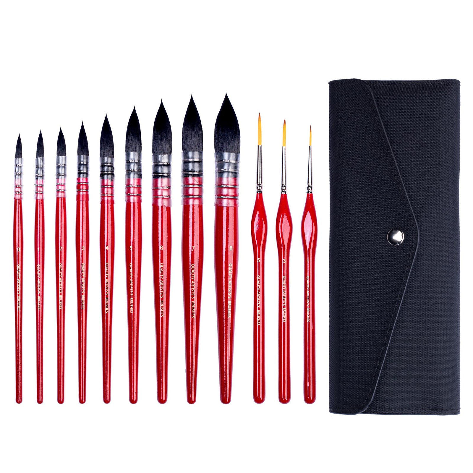 XWT 12pcs Watercolor Brushes Set, Paint Brushes for Watercolor, Gouache, Acry...