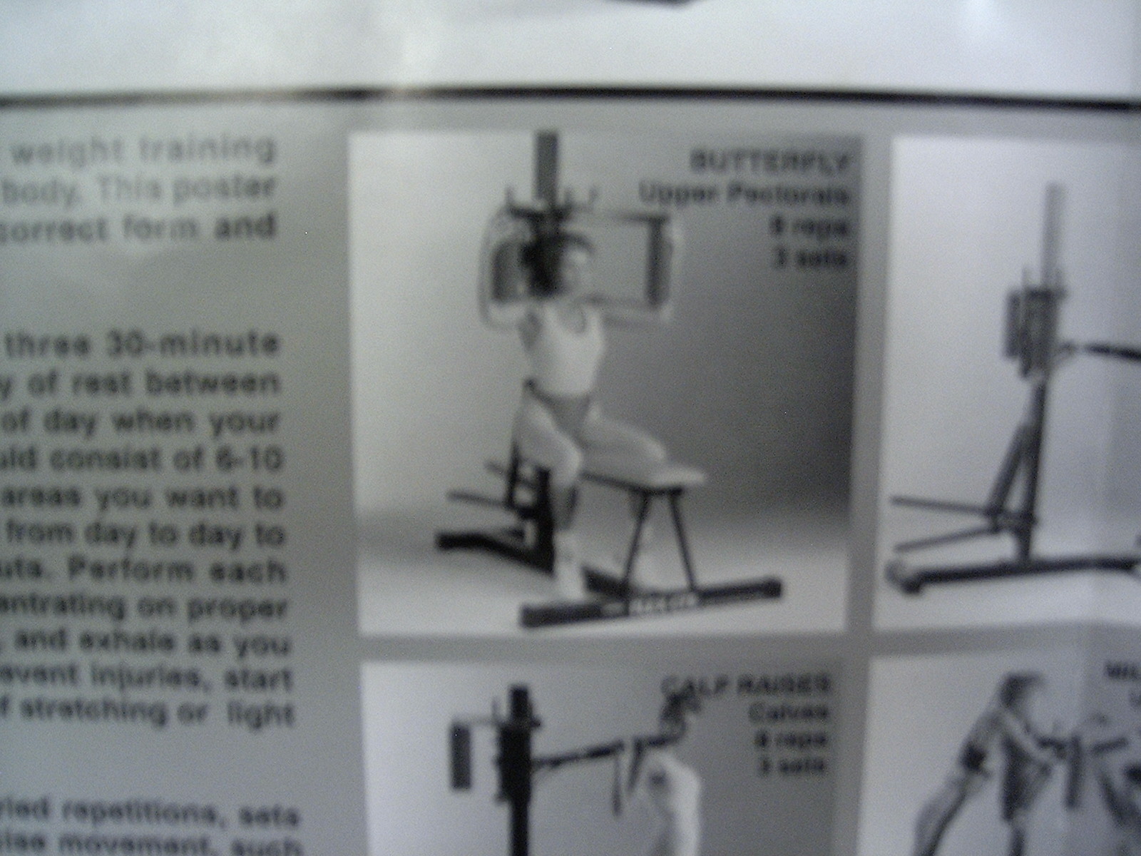 WESLO FLEX CTS CROSS TRAINING SYSTEM WORKOUT POSTER
