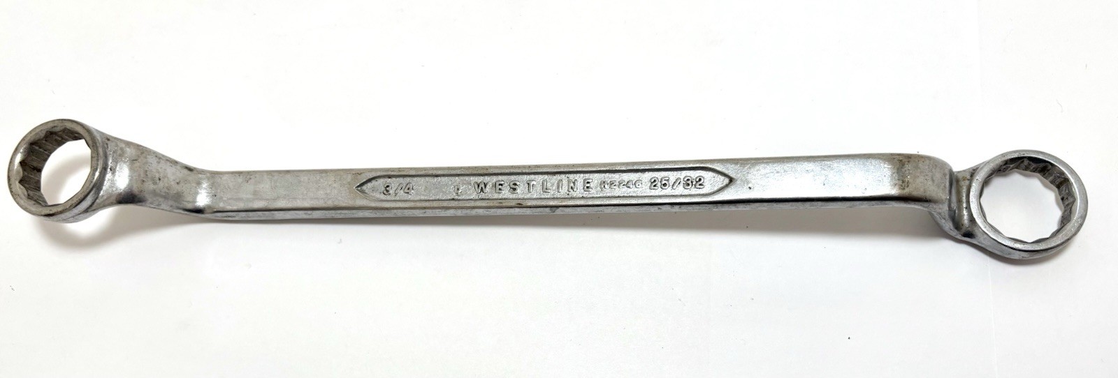 RARE WESTLINE, BOX END WRENCH, OFFSET, 25/32 In. X 3/4 Inch 12 POINT Made In USA