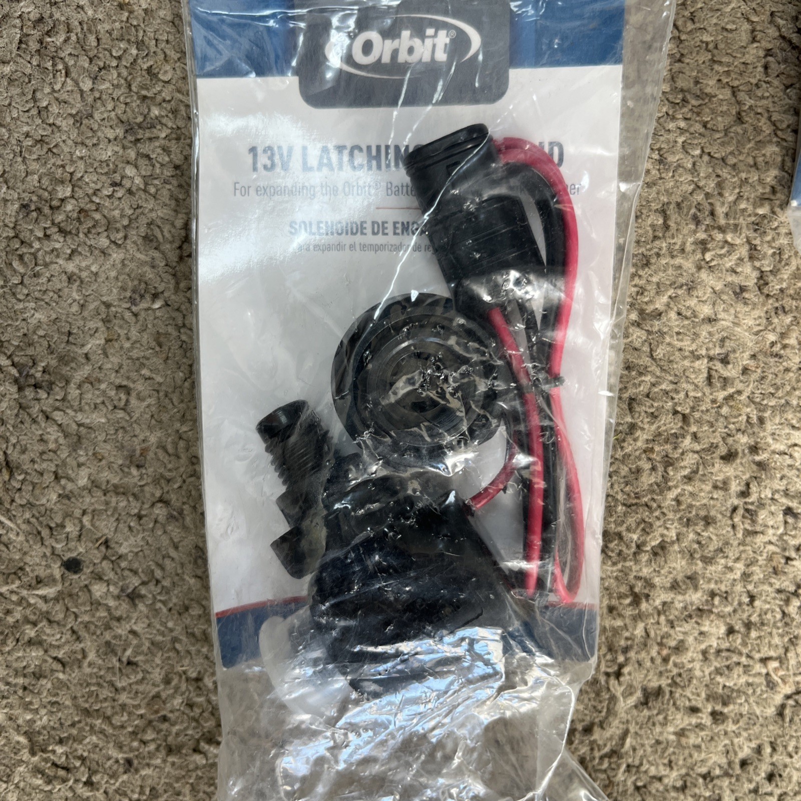Orbit Latching Solenoid for Battery Operated Timer with Adaptors
