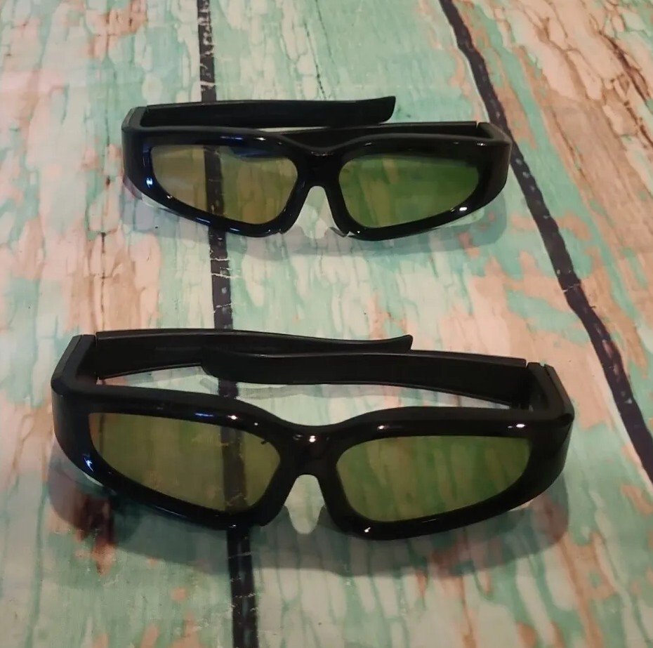 LG 3D Glasses AG-S110 AGS110 3D Active Shutter Glasses USB Missing Untested