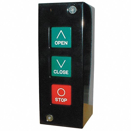 MMTC Commercial Garage Door Opener PBS-3 Three Button Station OPEN /CLOSE /STOP
