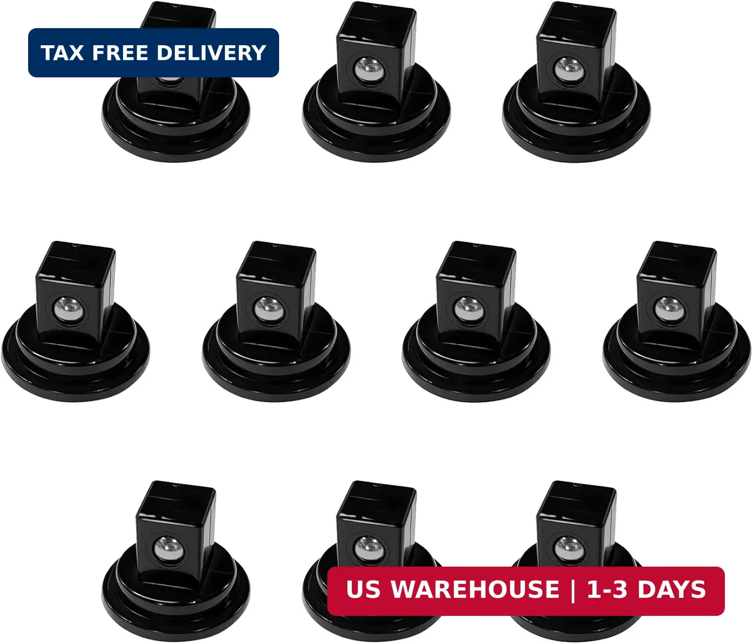 ALOANES 10 Pcs 3/8 inch Drive Clips for Magnetic Aluminum Socket Rails Organizer