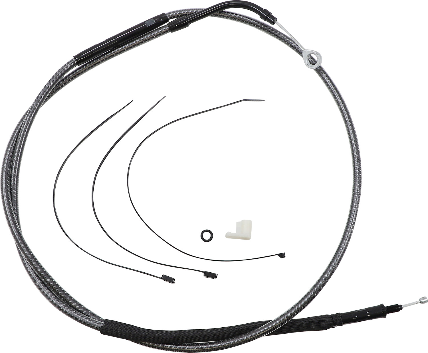 Magnum High-Efficiency Polished KARBONFIBR Clutch Cable 72366HE