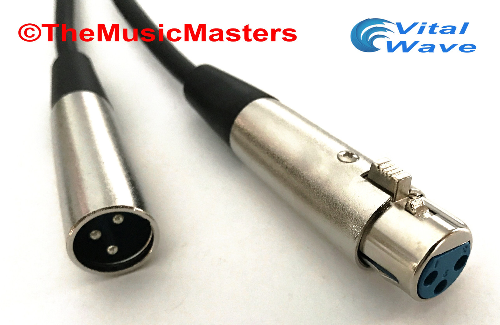12ft XLR Microphone Audio Cable M-F Mic Extension Amp Powered Speaker Wire VWLTW