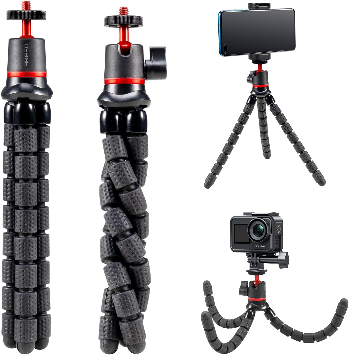 Action Camera Accessories Kit Compatible with Action Camera EK7000/Brave 4/Brav