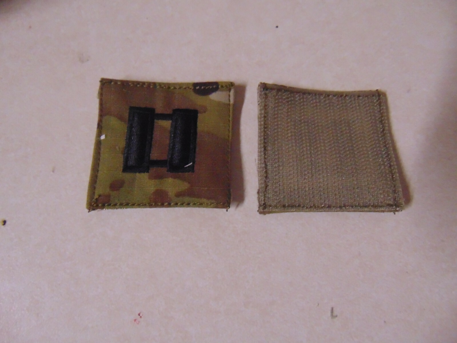 MILITARY PATCH US ARMY RANK HOOK AND LOOP BACK MULTICAM COMBAT OCP CAPTAIN