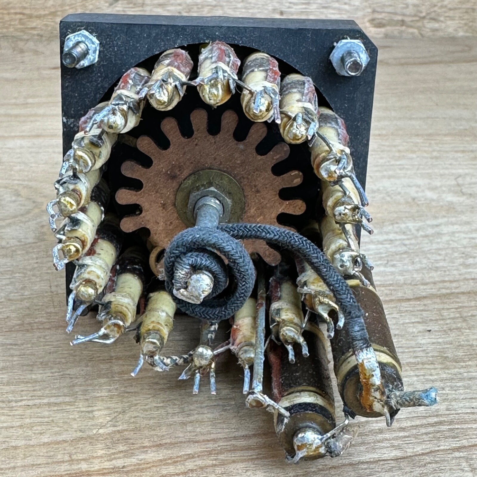 Antique Millivolts Turn Knob Dial Volts Bakelite Brass Selector Switch Unknown