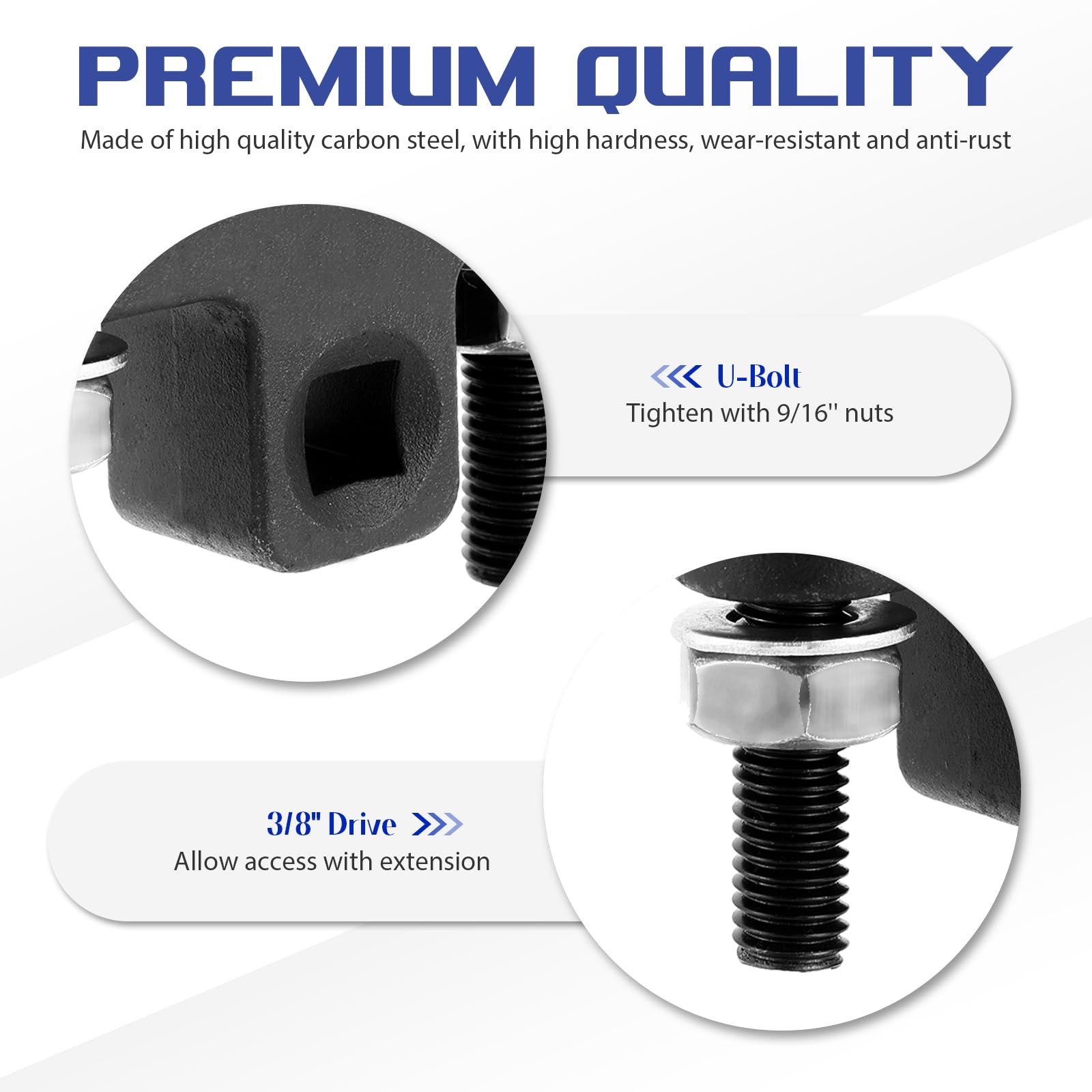 Inner Tie Rod Removal Tool 3/8" Universal Low Profile for Inner...