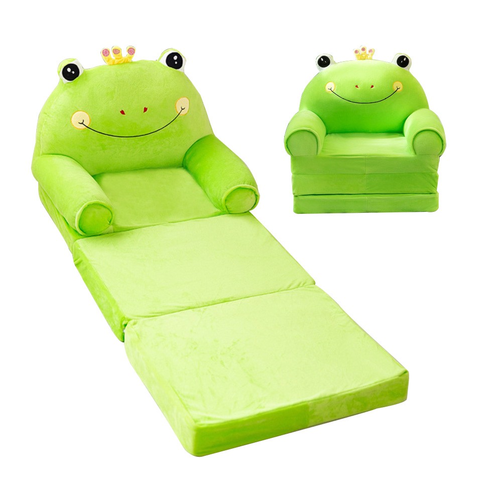 3 in 1 Kids Sofa Bed Foldable Toddler Chair Kid Couch for Playtime Naps & Travel