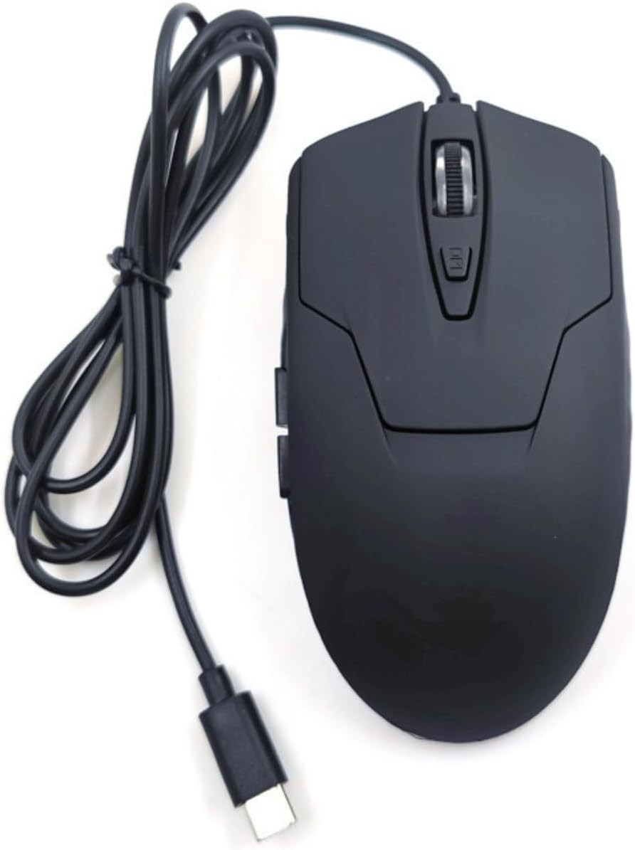 CBUS Wired USB-C Mouse 6 Button Silent Click Ergonomic LED Backlit 4 DPI Speeds
