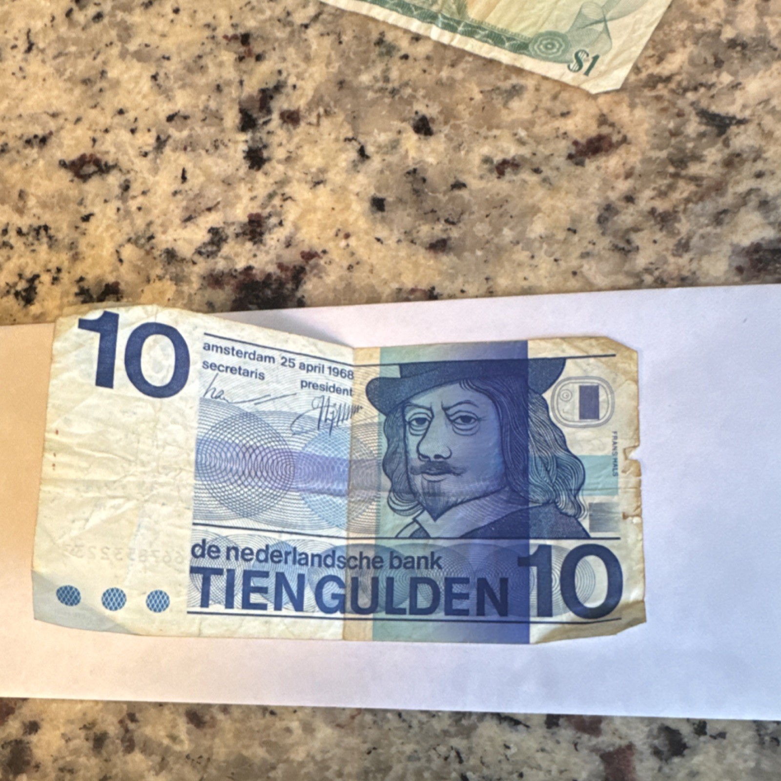 Netherlands 10 Gulden 1968 Banknote Circulated Uncertified Ungraded Currency