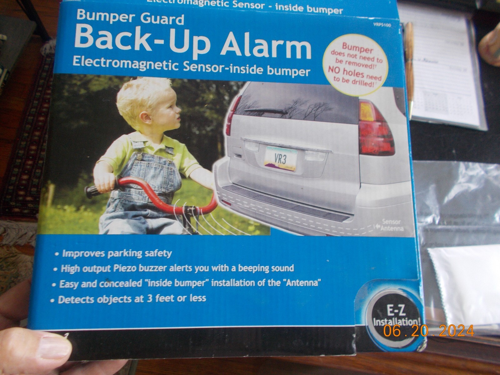 NIOB VR3 Bumper Guard Vehicle Backup Alarm VRPS100, Installs inside bumper