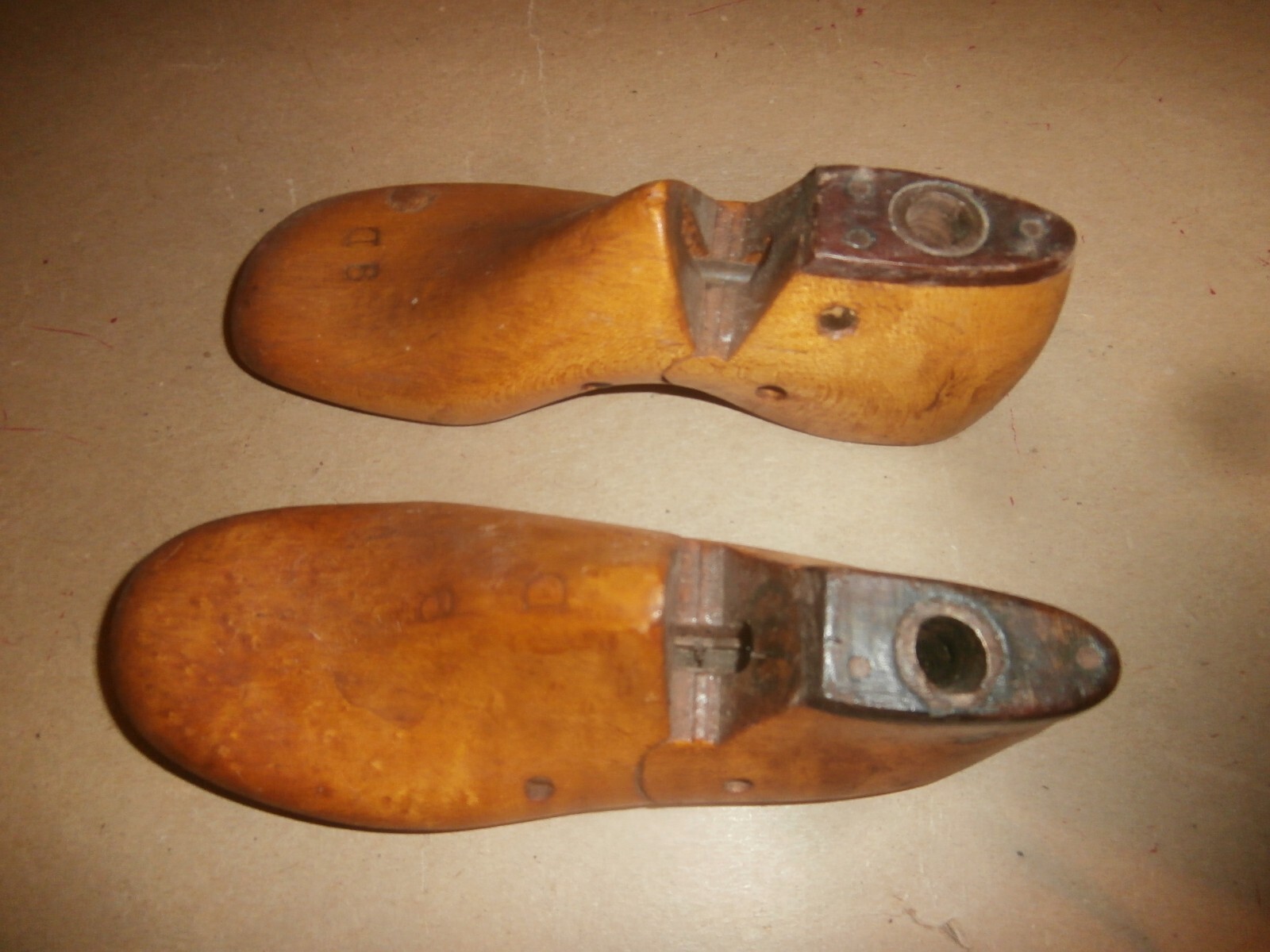 2 Vintage Child's Size Wooden Shoe Forms