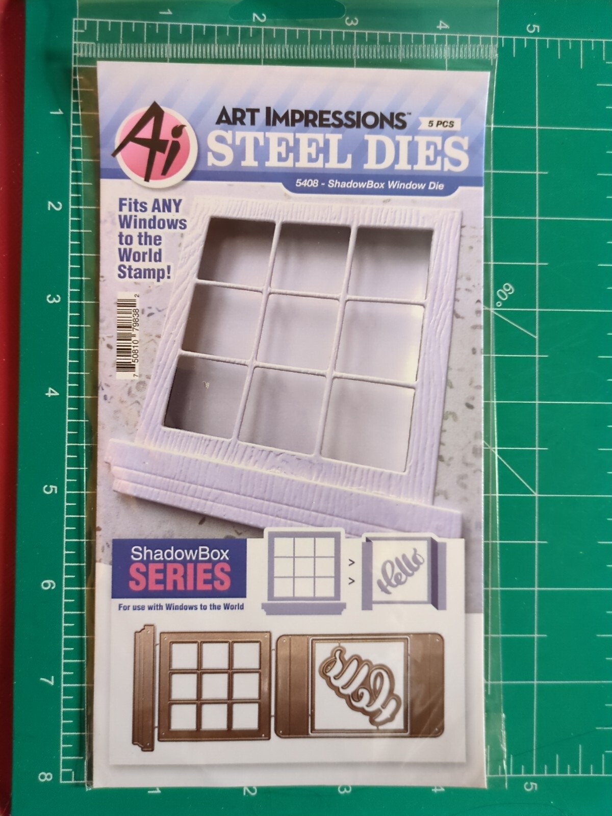 Art Impressions Die Set 4 Sizzix & Spellbinder Metal Thin Cut Shadow Box Window