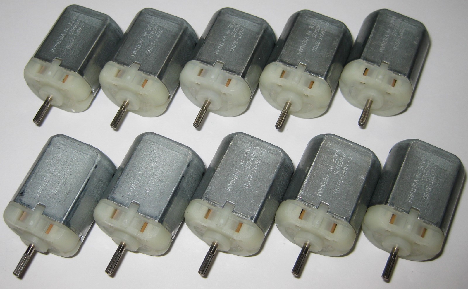 10 X Mabuchi FC-280 Door Lock Actuator Repair Motor - 12 V  10310 RPM - 6 to 16V