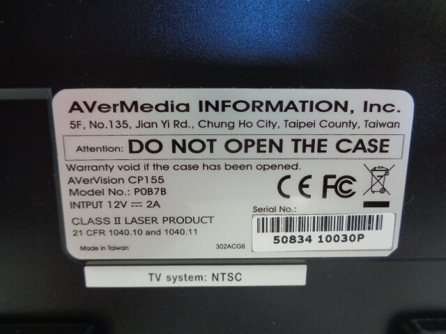 AVerMedia AverVision CP155 Document Camera/ Overhead Projector - TESTED