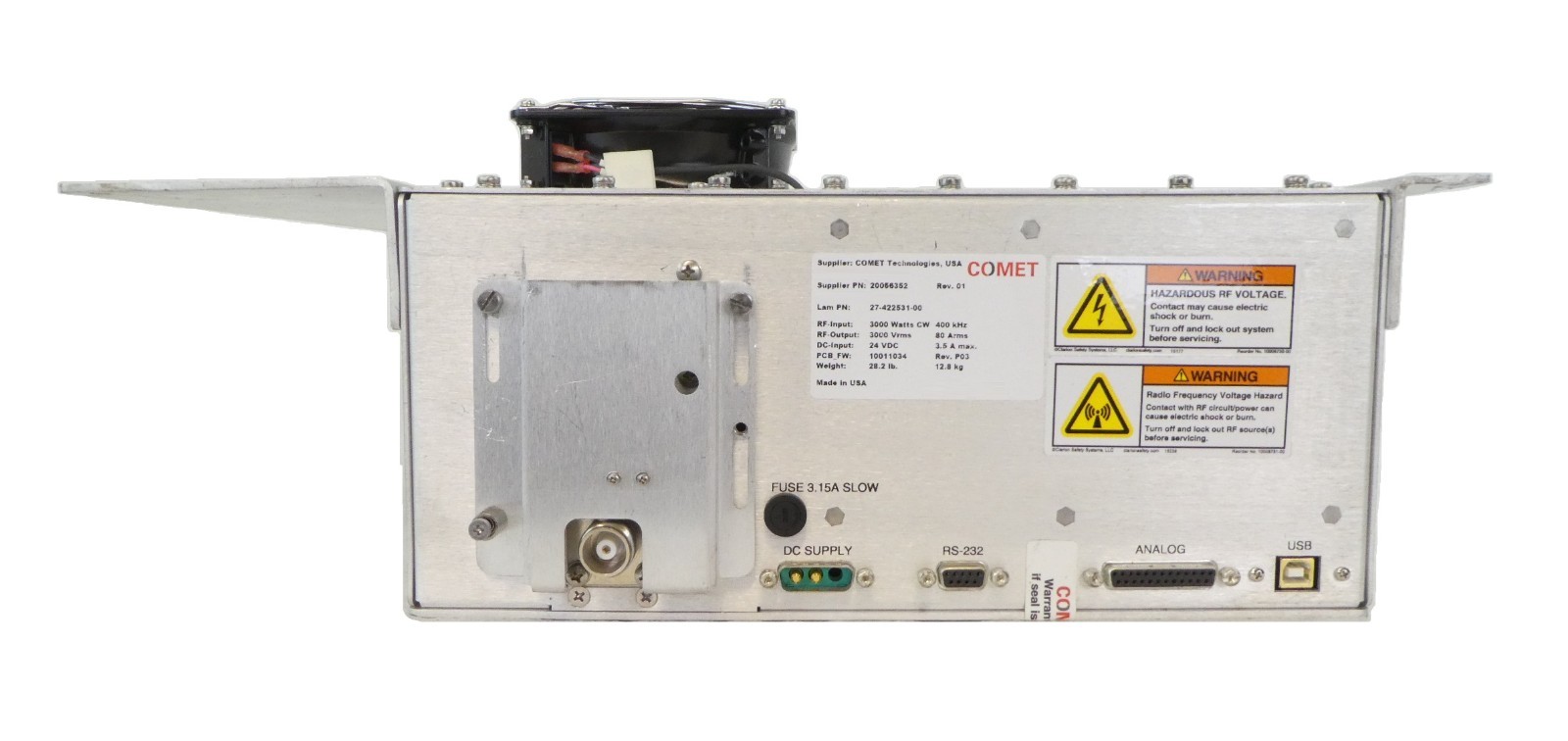 Comet Technologies 20056352 RF Match Lam Research 27-422531-00 Working Spare