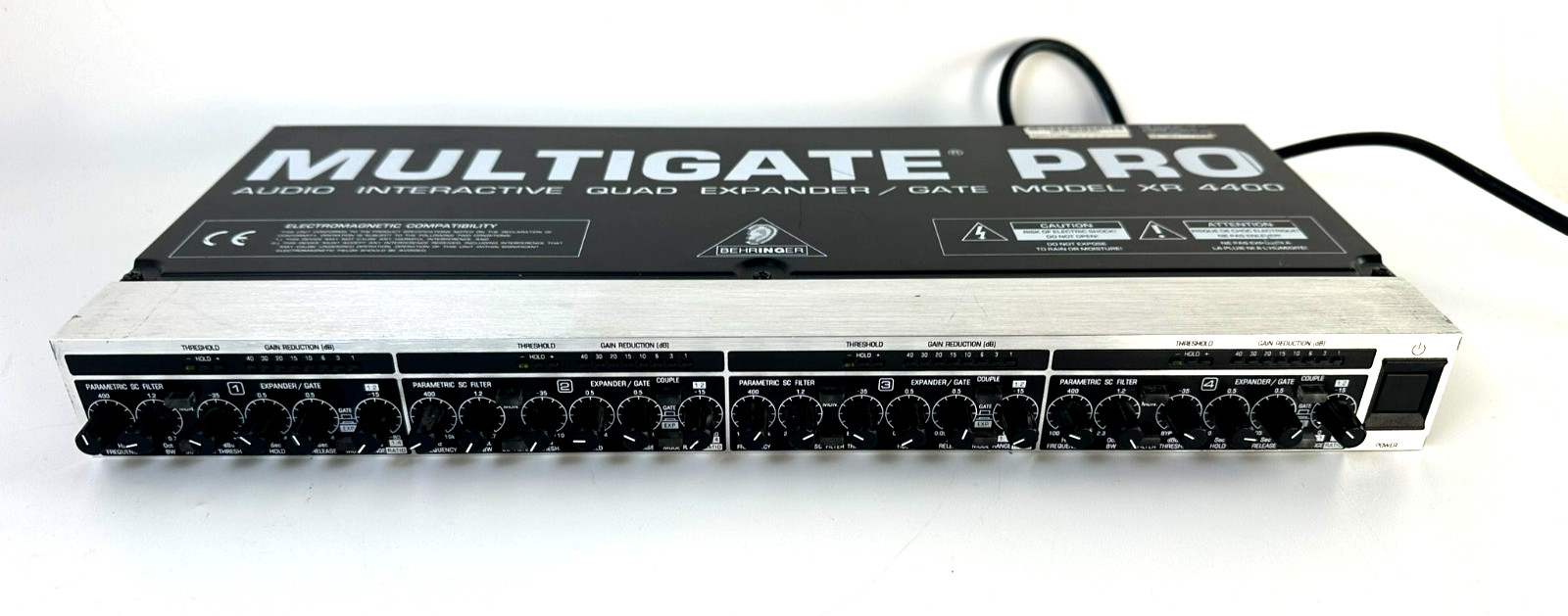 Behringer XR4400 Multigate Pro Quad Expander Gate Rack Audio Processor