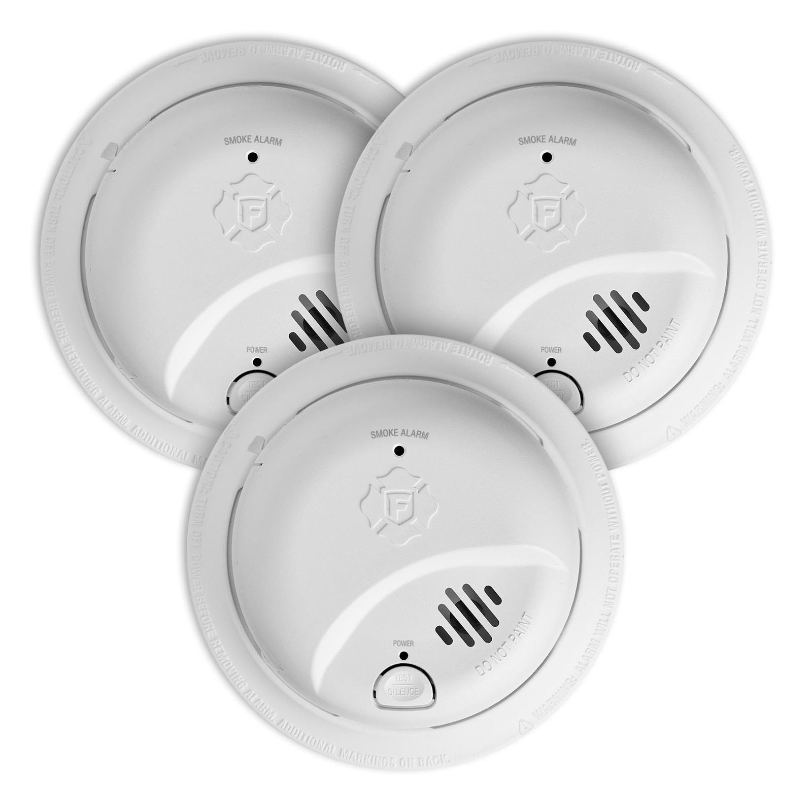 First Alert BRK Smoke Alarm, Interconnect Hardwire Detector 3-Pack, White