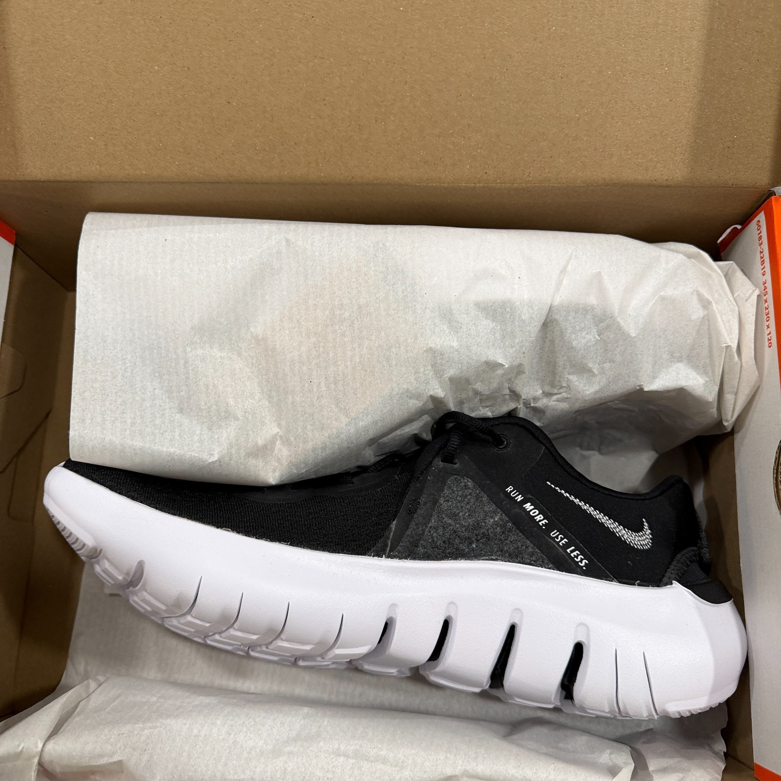 Nike Flex Run 2021 Shoes Mens Black White Workout Running CW3408 002