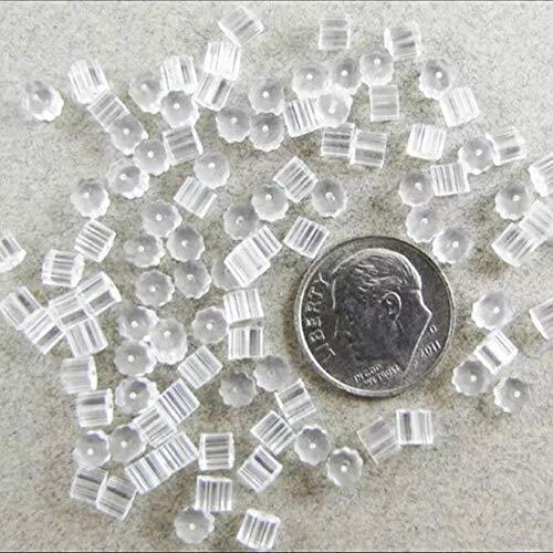 Silicone Earring BacksPCS Soft Earring Stoppers, Clear Earring Backing 200