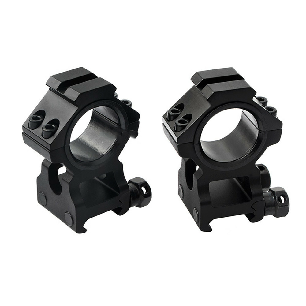 2Pcs High Profile 1inch/30mm Scope Rings Mount with Flat Top 20mm Picatinny Rail