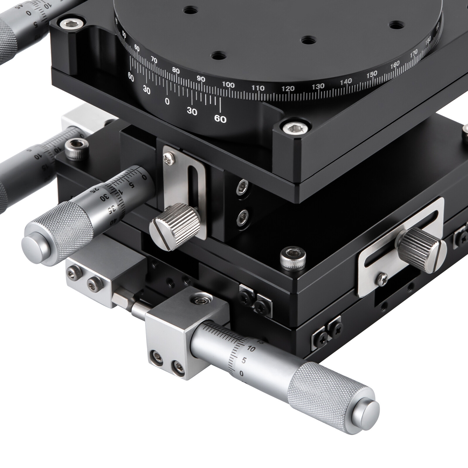4 Axis-XYZR Driven Linear Standard Manual Precision Linear Positioning Stage NEW