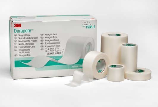 3M 1538-0 TAPE DURAPORE .5"X10YD Box of  24