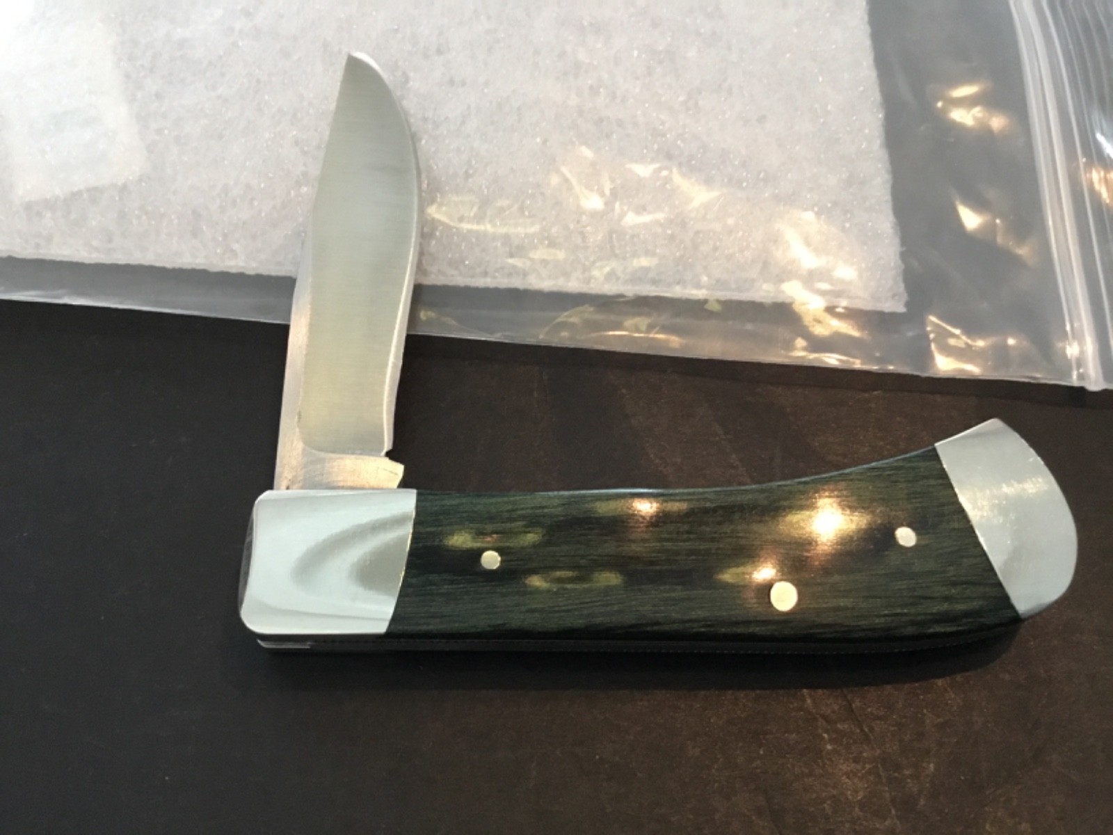 Custom Don Morrow Single Blade Trapper Slipjoint Folder Folding Knife