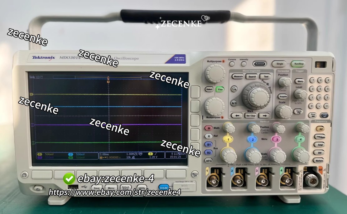 1PCS Tektronix MDO3014 Mixed Domain Oscilloscope, 4CH, 100 MHz, 2.5 GS/s