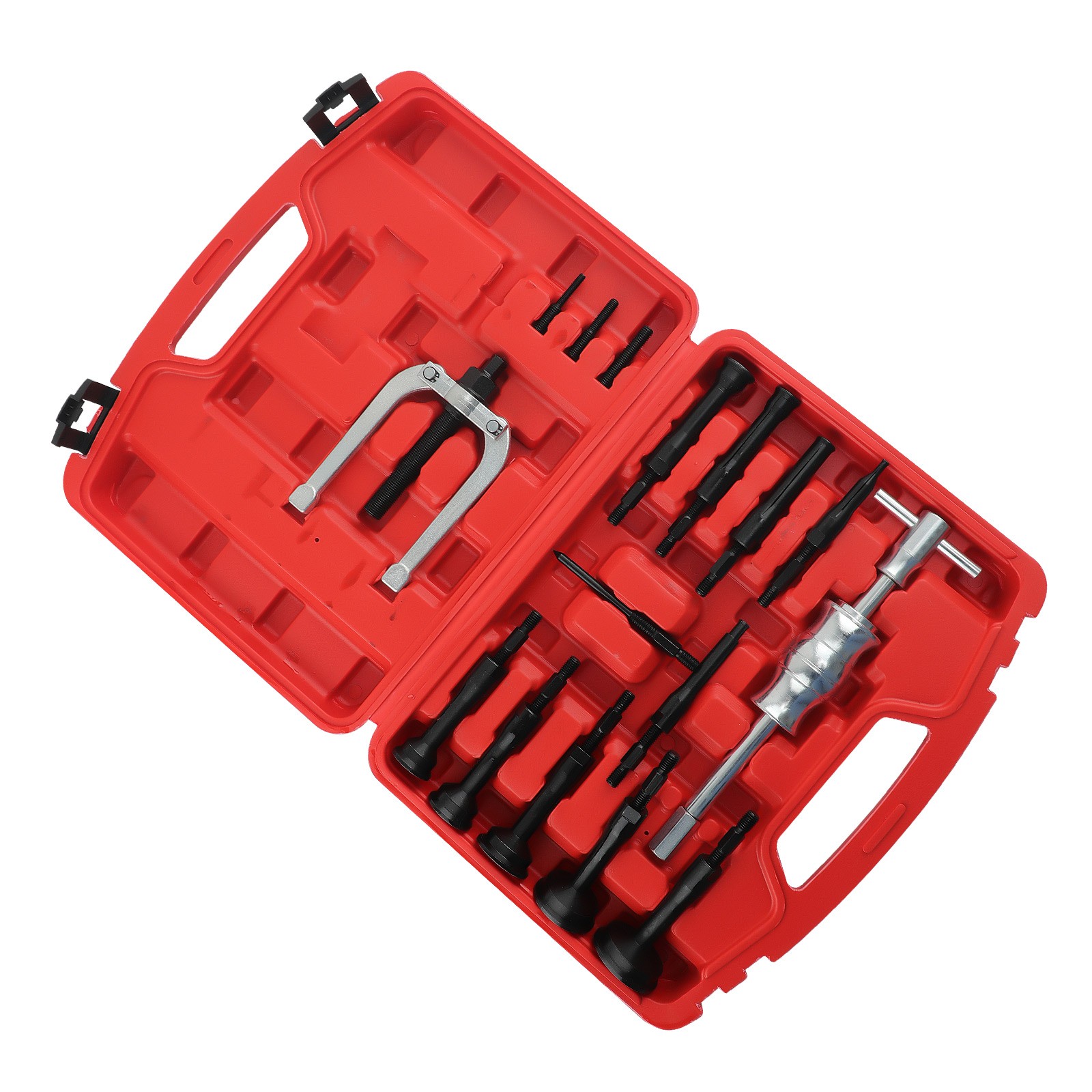 16 pcs Inner Bearing Internal Blind Remover Bushes Puller Slide Hammer Tool Set