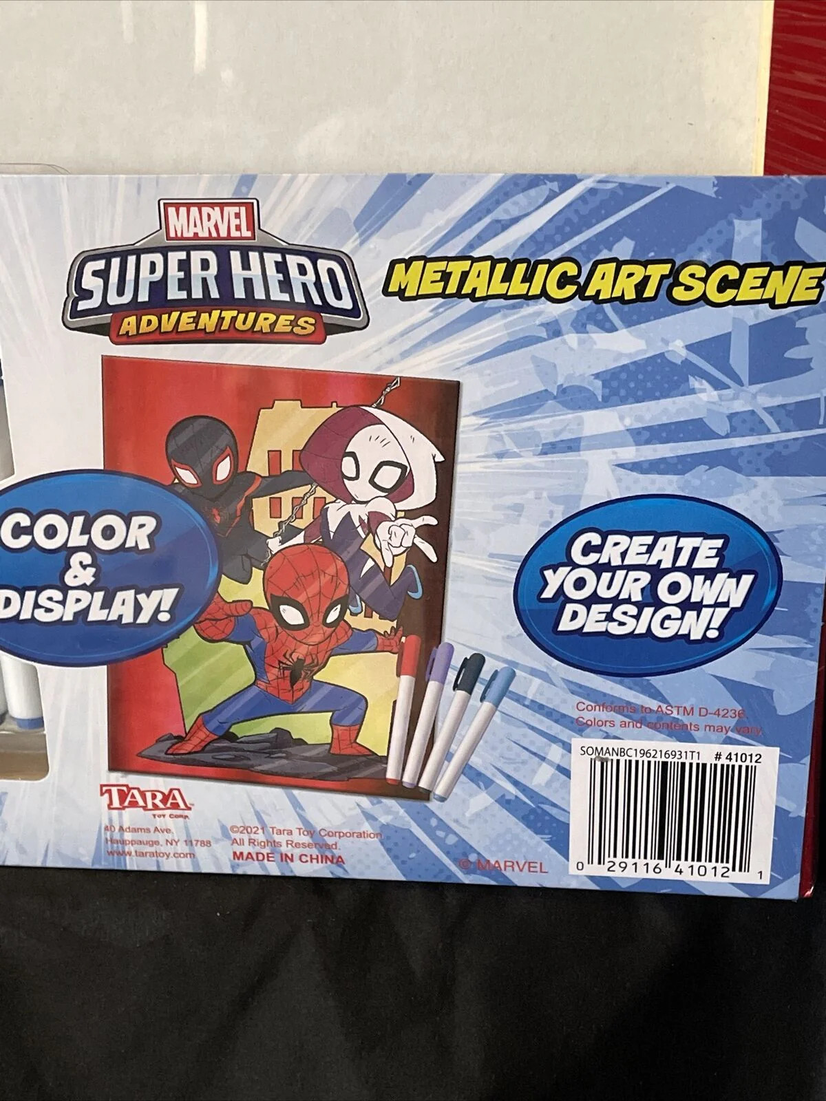 Marvel superhero adventures, Metallic art scene