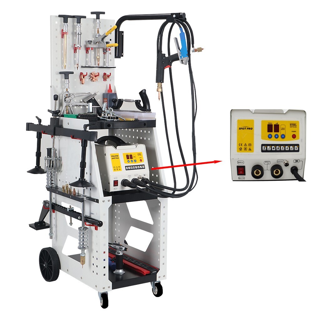 Movable Steel Dent Pulling Machine Welder Steel Car Body Repair Equipment 220V