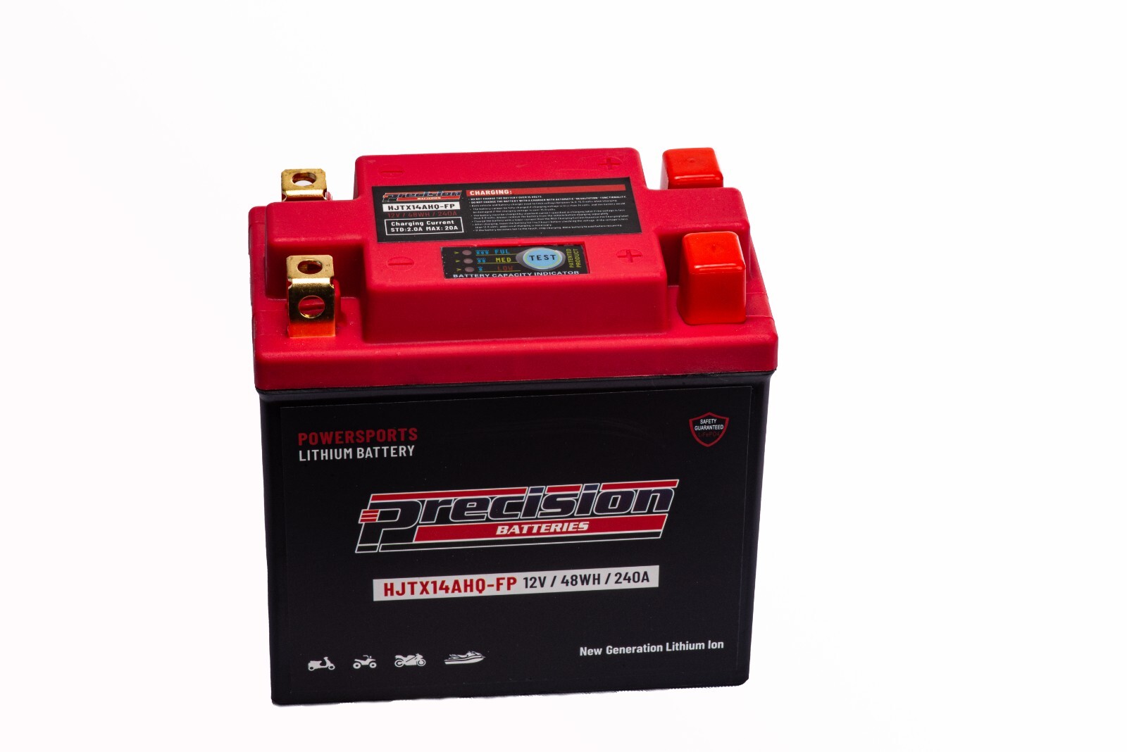 Precision HJTX14AHQ-FP Lithium-Ion Battery Replaces Power Source WPX14AH-BS, 12V