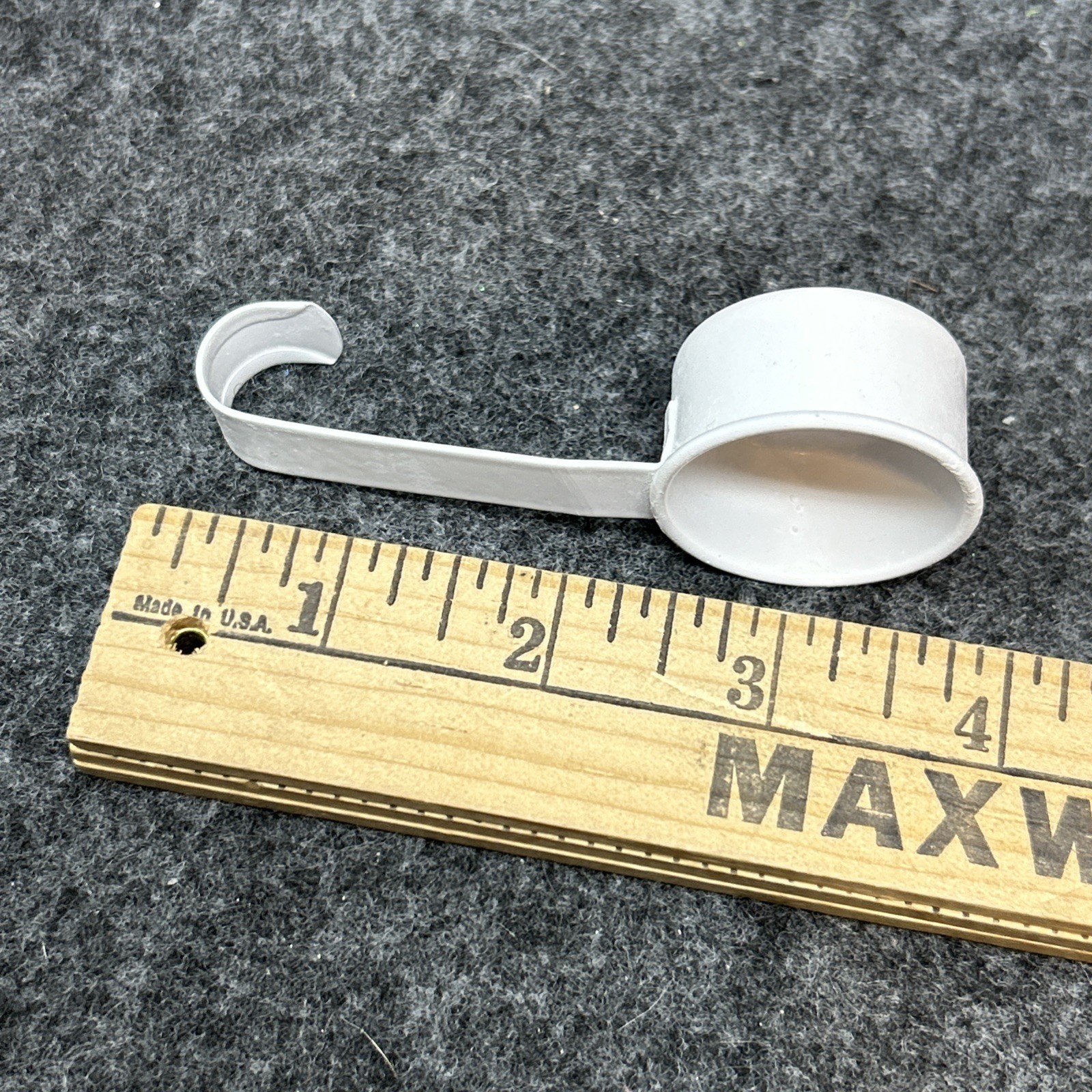 Metal Washing Machine Laundry Detergent Storage Tin Container Scoop Window White