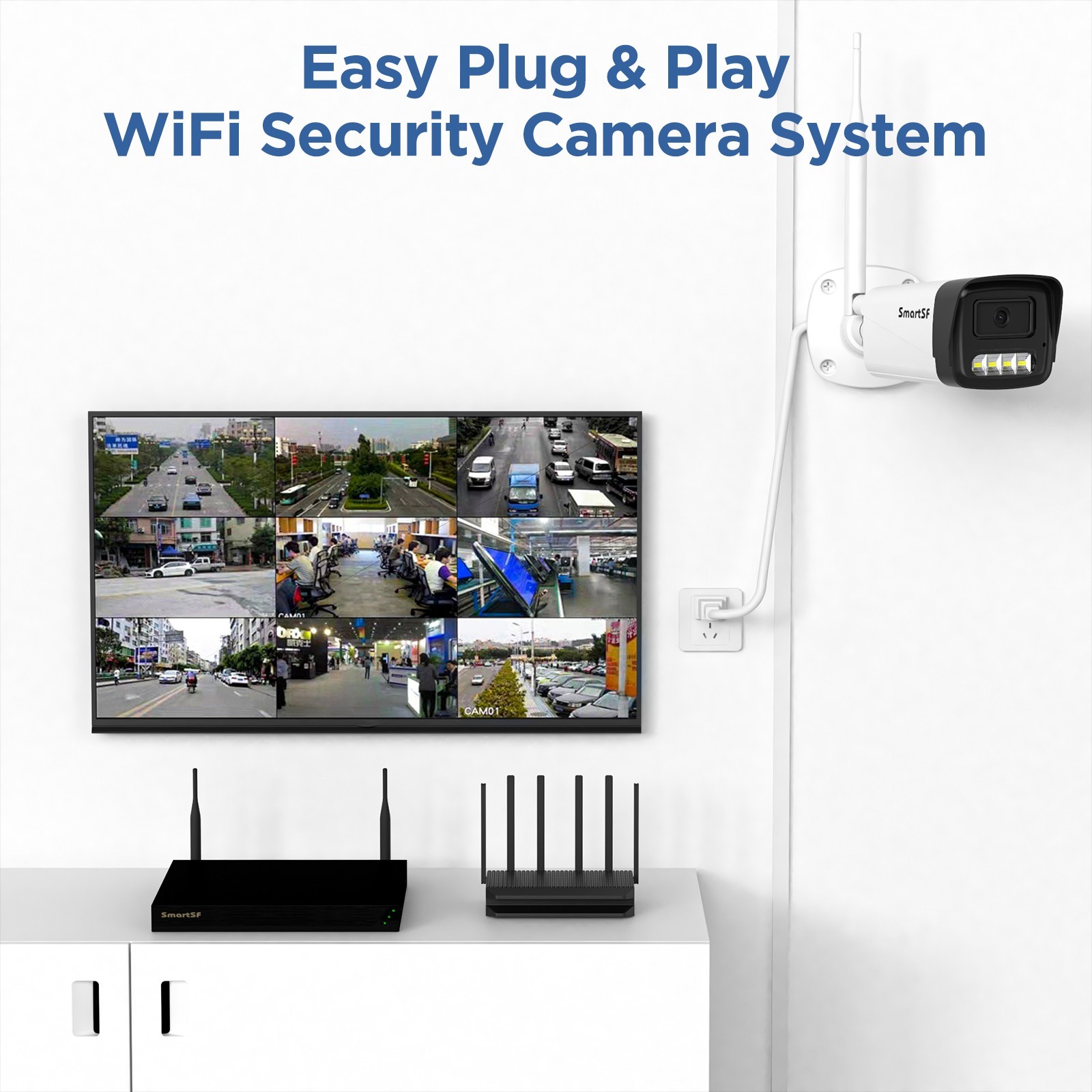 3MP Wireless Security IP Camera for TSeye APP Expanded more cameras