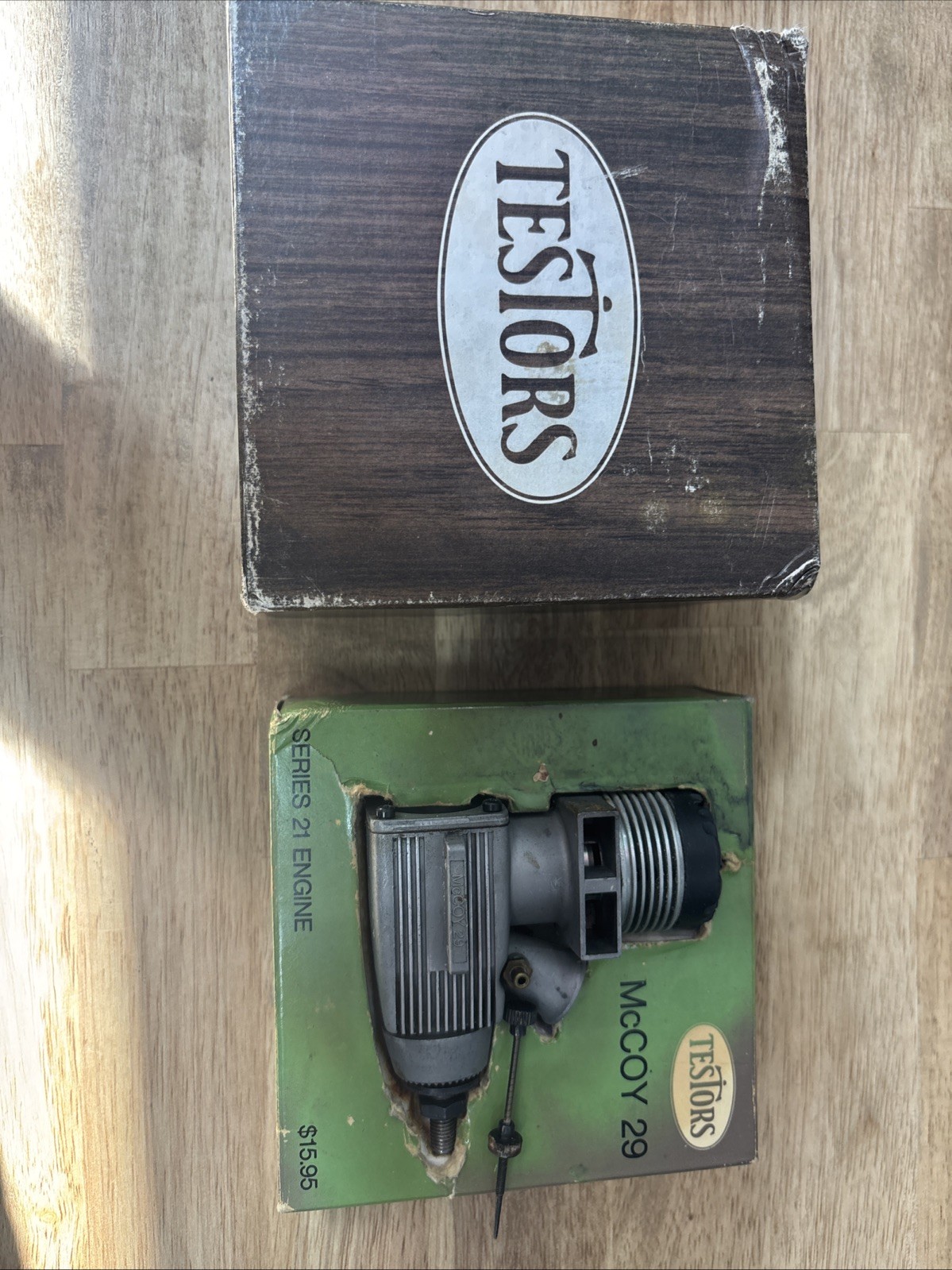 Vintage Testors McCoy 35 Series 21 RC Engine with Originally Box and Manual