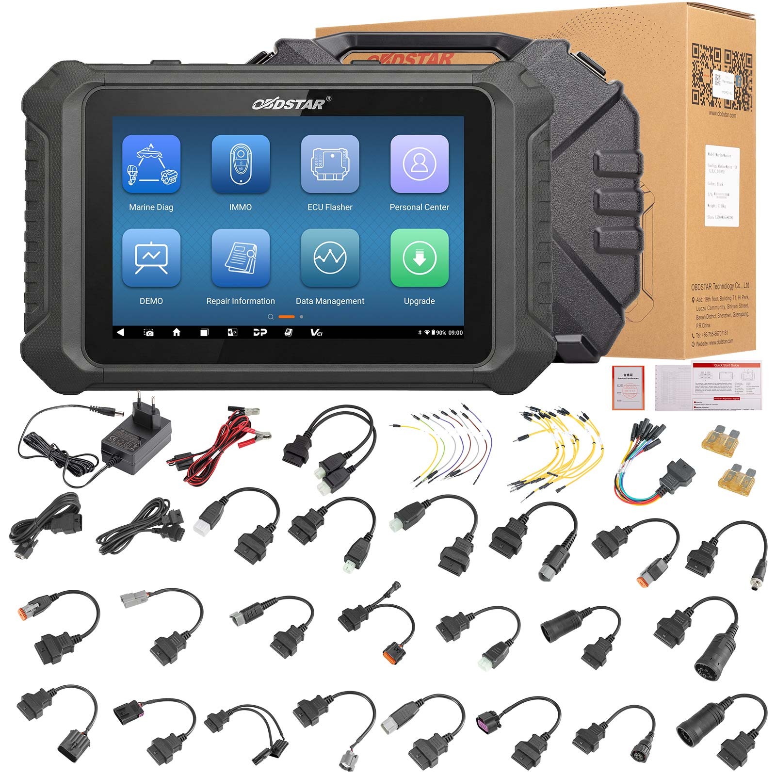 OBDSTAR MarineMaster Marine Diagnostic Scanner Tool Action Test Setting Coding