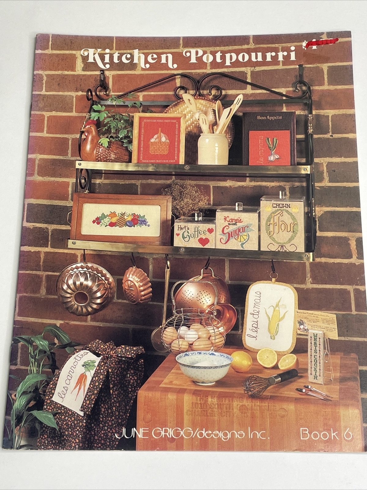 June Grigg Kitchen Potpourri Book 6 Cross Stitch Pattern